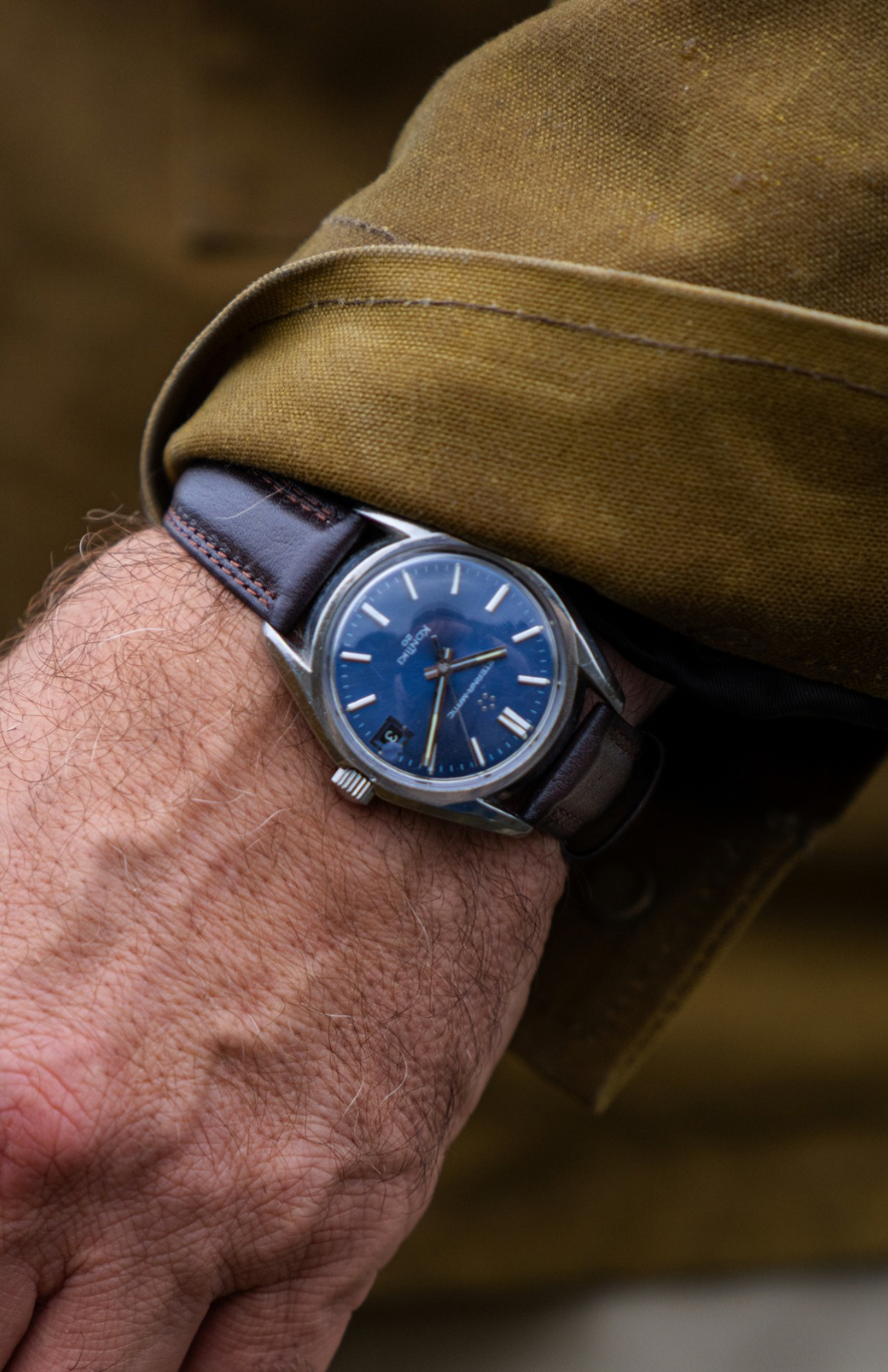 Lyon Dark Brown Leather Strap