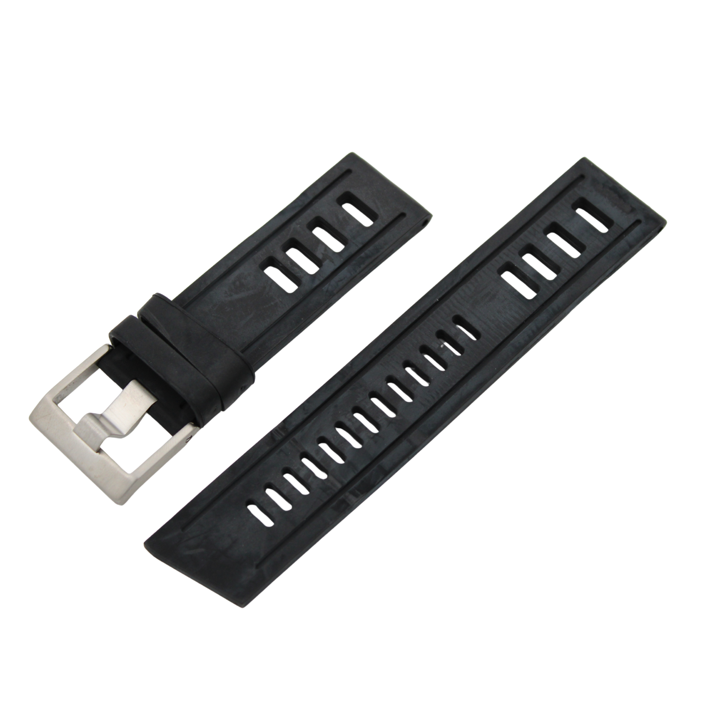 Diver silicone strap - black