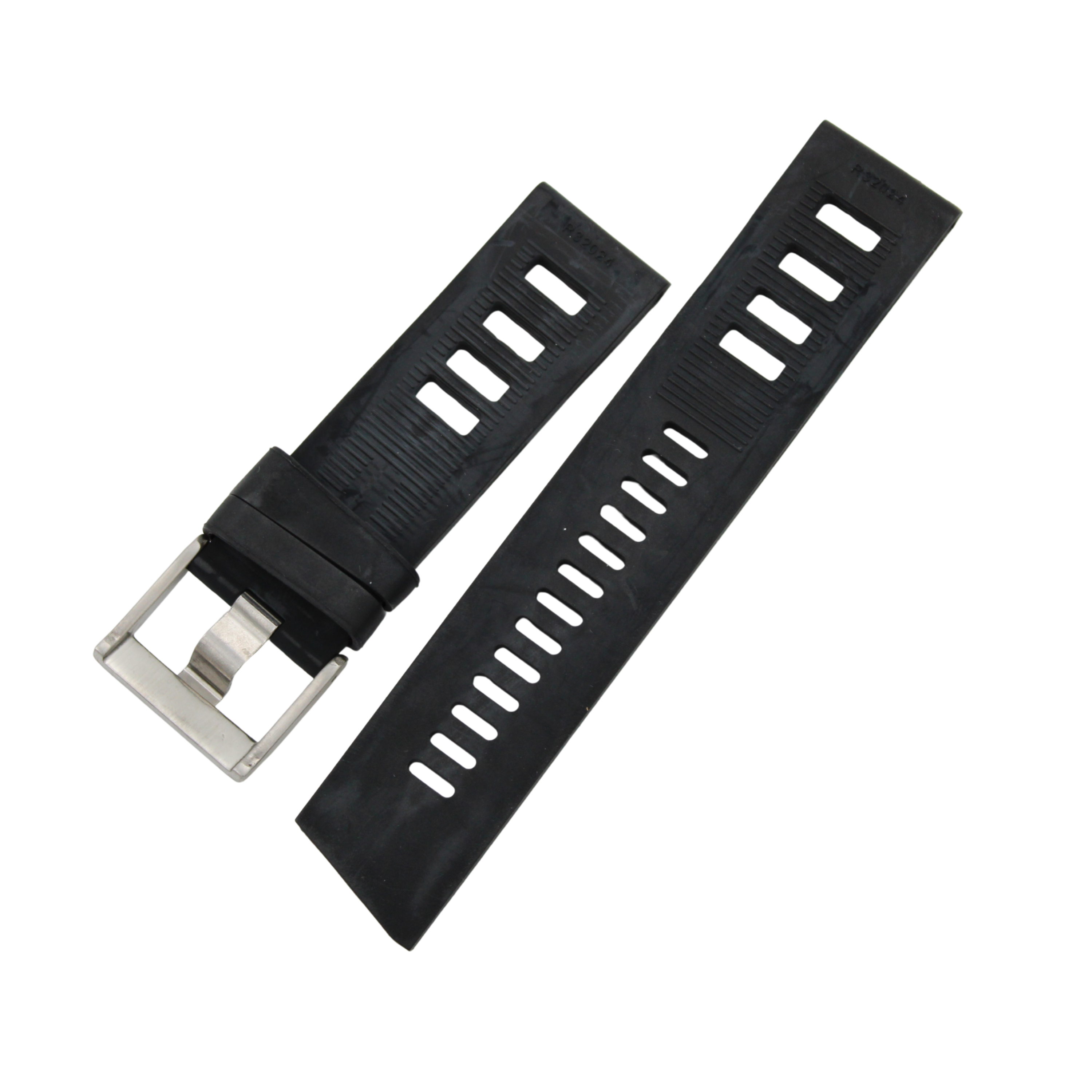 Diver silicone strap - black