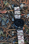 NATO-Armband – PVD-beschichtete Schließe in Wüstentarnmuster
