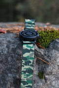 NATO-Armband – Woodland-Tarnmuster, PVD-beschichtete Schließe