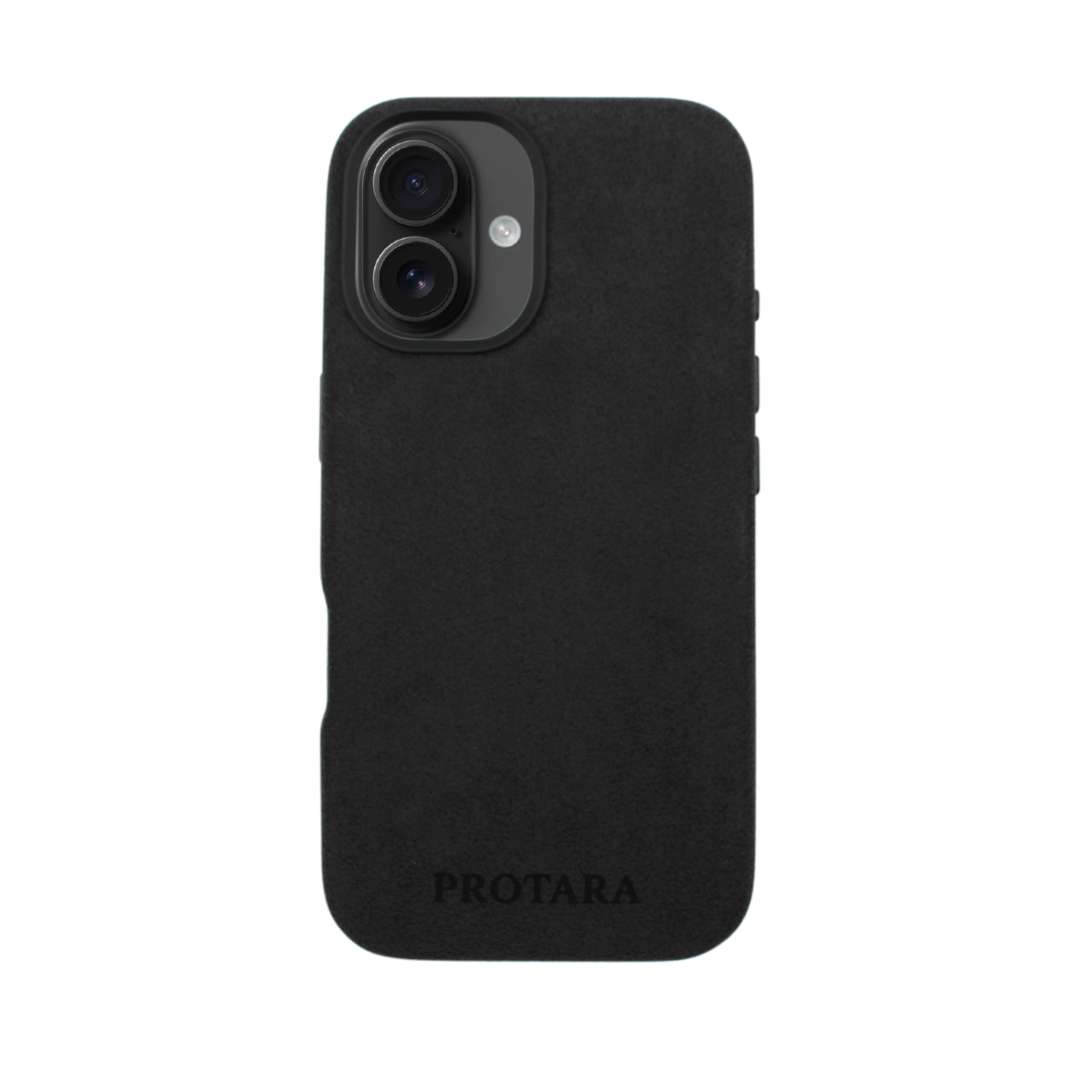 PROTARA Alcantara iPhone 16 deksel - Midnight Jet Black