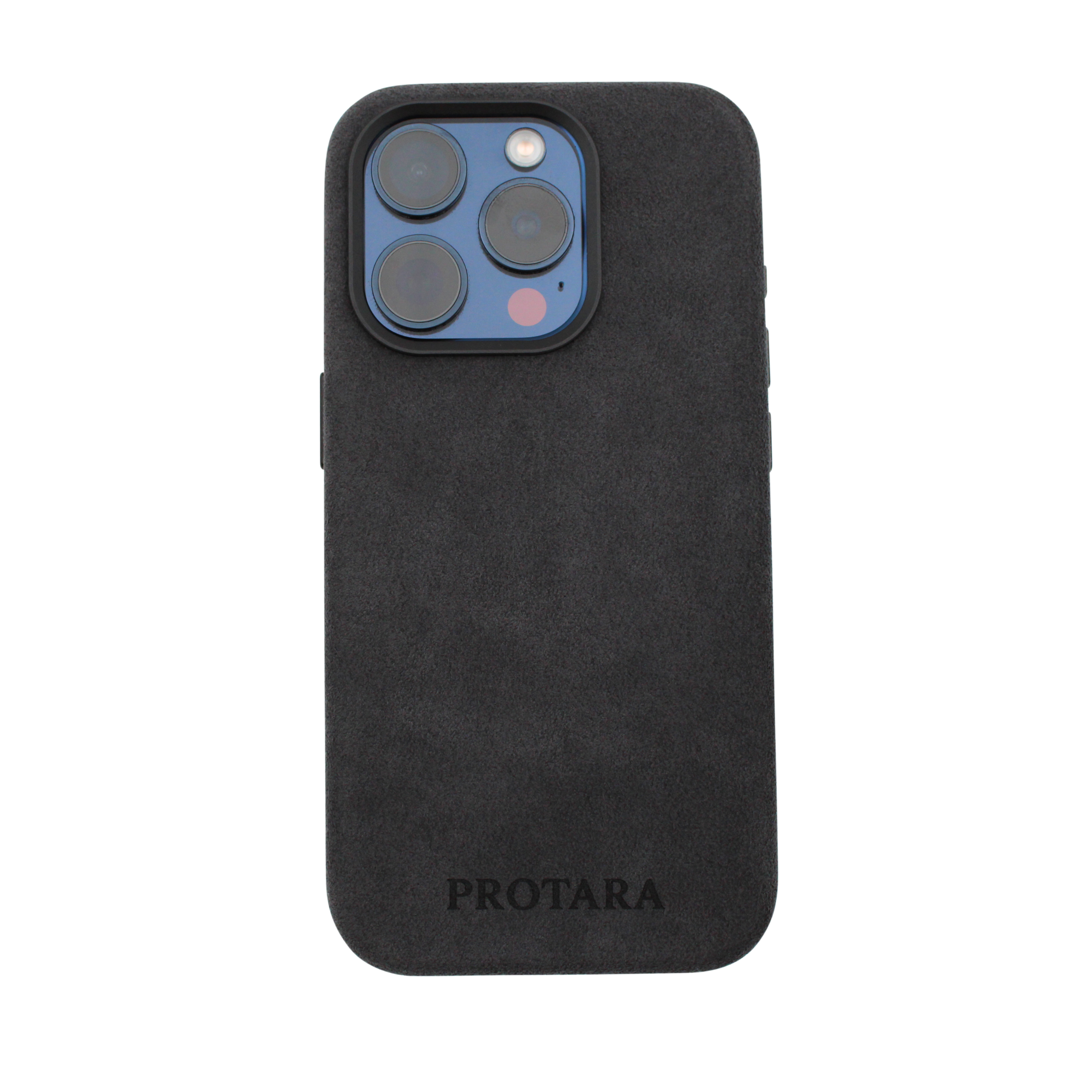 PROTARA Alcantara iPhone 14 Pro deksel - Midnight Jet Black