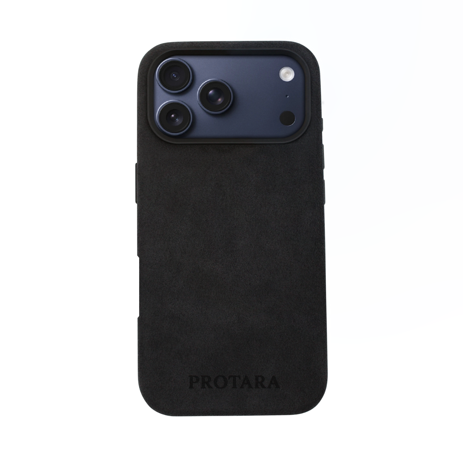 PROTARA Alcantara iPhone 17 Pro deksel – Midnight Jet Black